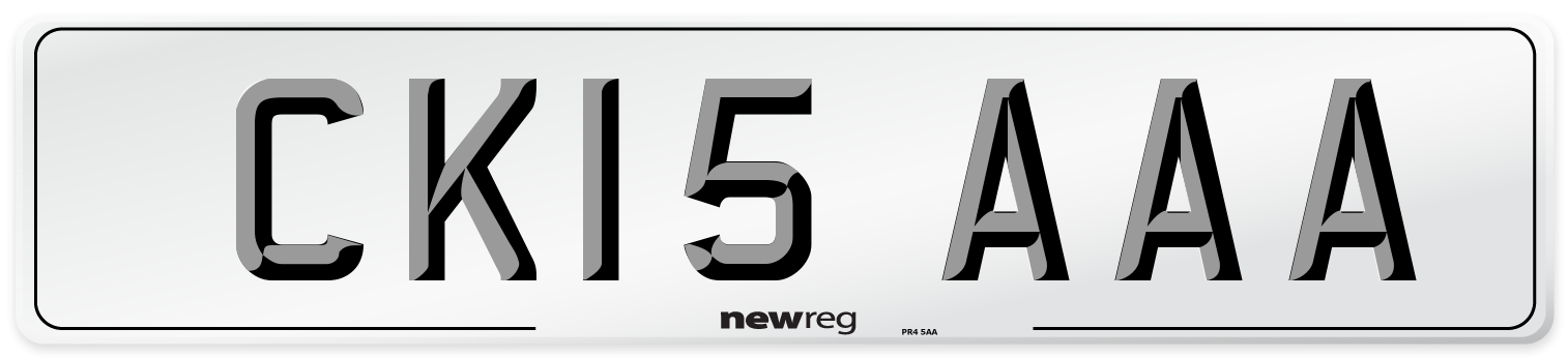 CK15 AAA Number Plate from New Reg